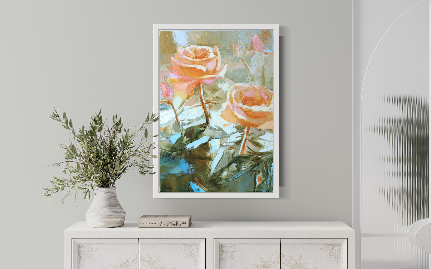 a picture of a painting on a wall